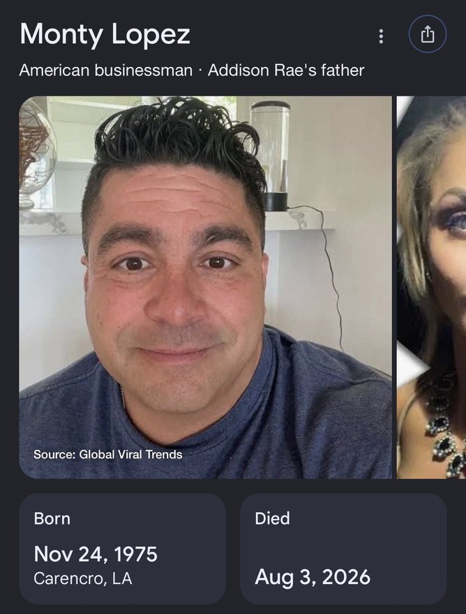 The father-of-four’s Wikipedia page also said he passed on Monday. 