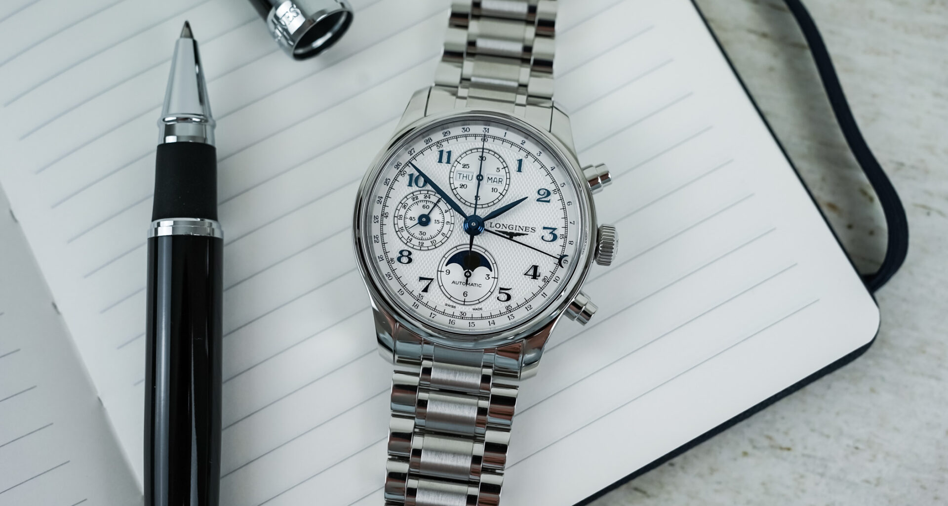 First Look: The Updated Longines Master Chronograph Moonphase (Incl. Video)