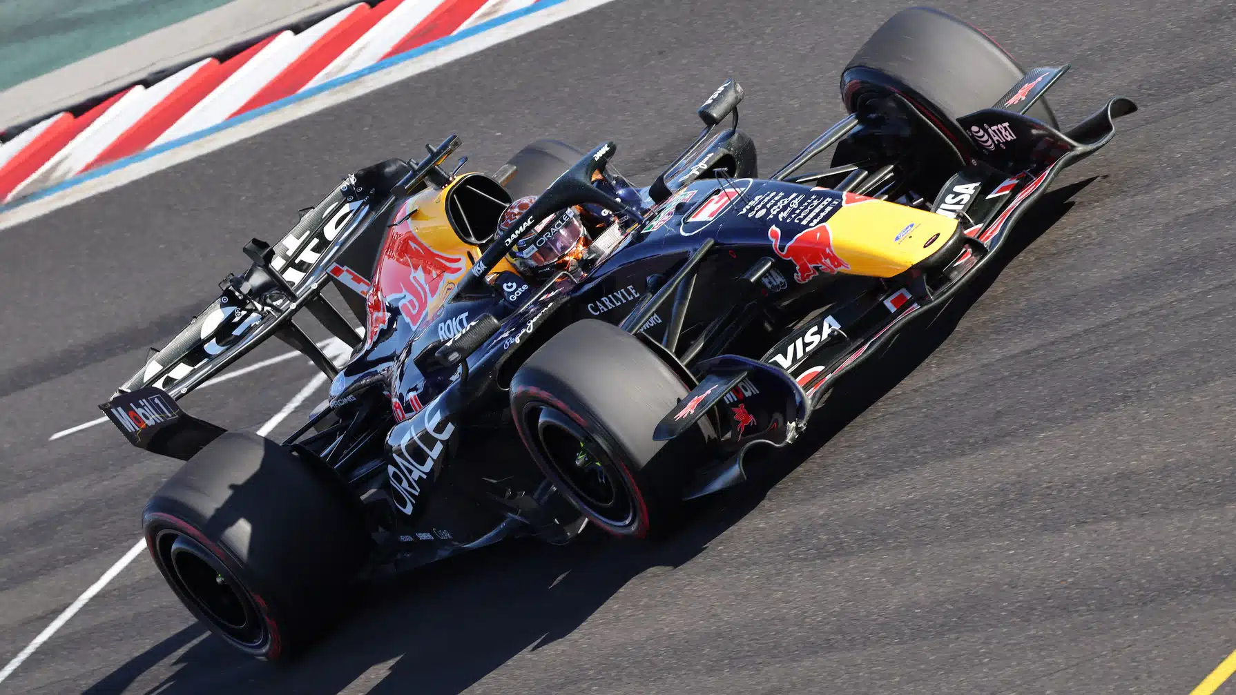 Max Verstappen (Red Bull-Ford) during practice for the 2026 Hungarian Grand Prix