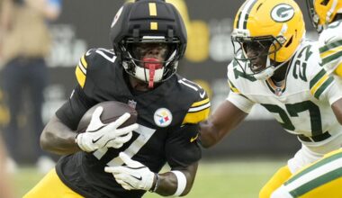 Steelers rookie receiver Germie Bernard 'doesn't blink' in his NFL debut