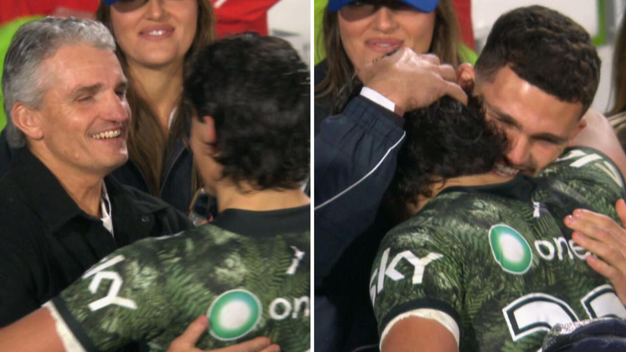 NRL 2026: Jett Cleary emotional after debut in NZ Warriors def Knights, Ivan Cleary and Nathan Cleary attend first game, video, latest news