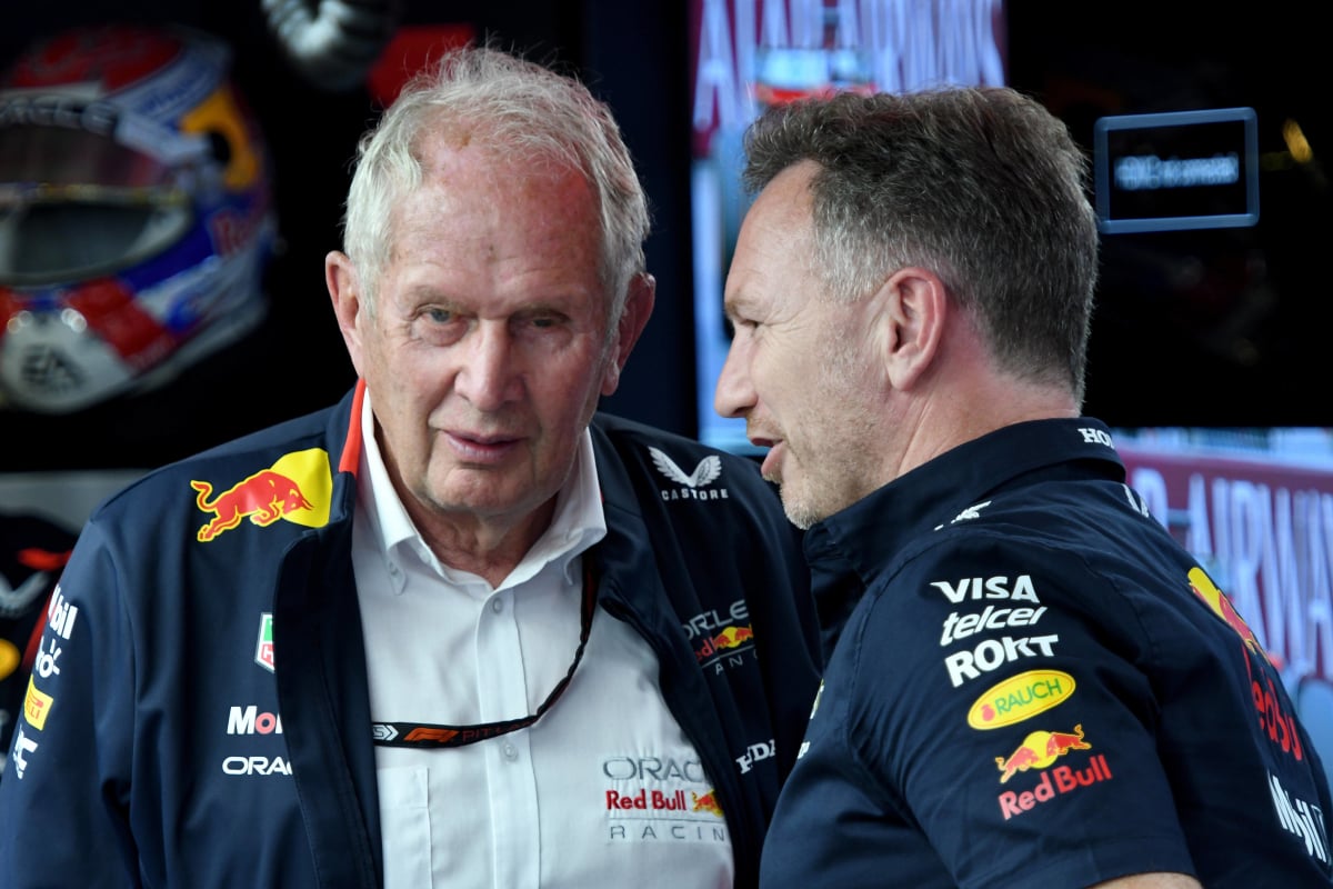 Dr. Helmut Marko and Christian Horner