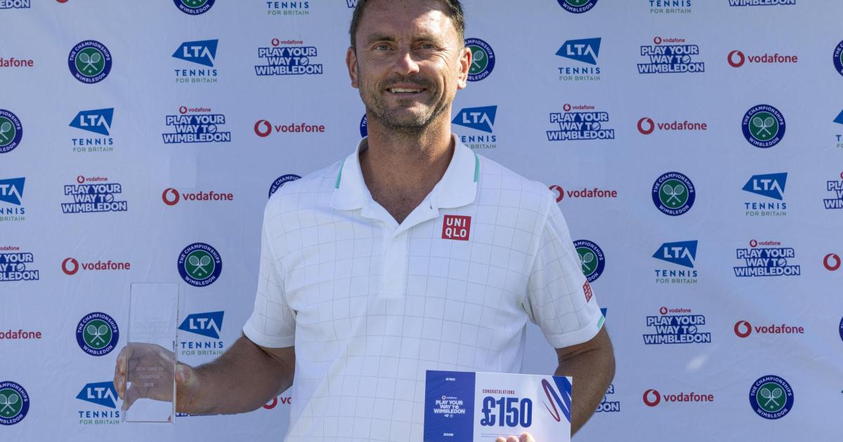 Farnham’s Peter Willcox wins deaf tennis title at Wimbledon