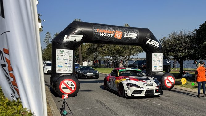 The car will roar down riverside drive.