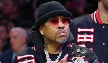 Allen Iverson Sports LeBron James 76ers Jersey in New Photo After Star's Contract in NBA Free Agency