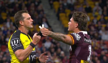 NRL 2026: Reece Walsh sent to the sin-bin for hair pull, Brisbane Broncos vs Newcastle Knights, commentators stunned, Jermaine McEwen sent to sin-bin