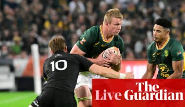 South Africa v New Zealand: rugby union second Test – live | Rugby union