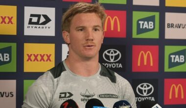 NRL news 2026: Tom Dearden shuts down Sydney rumours, commits to North Queensland Cowboys, press conference