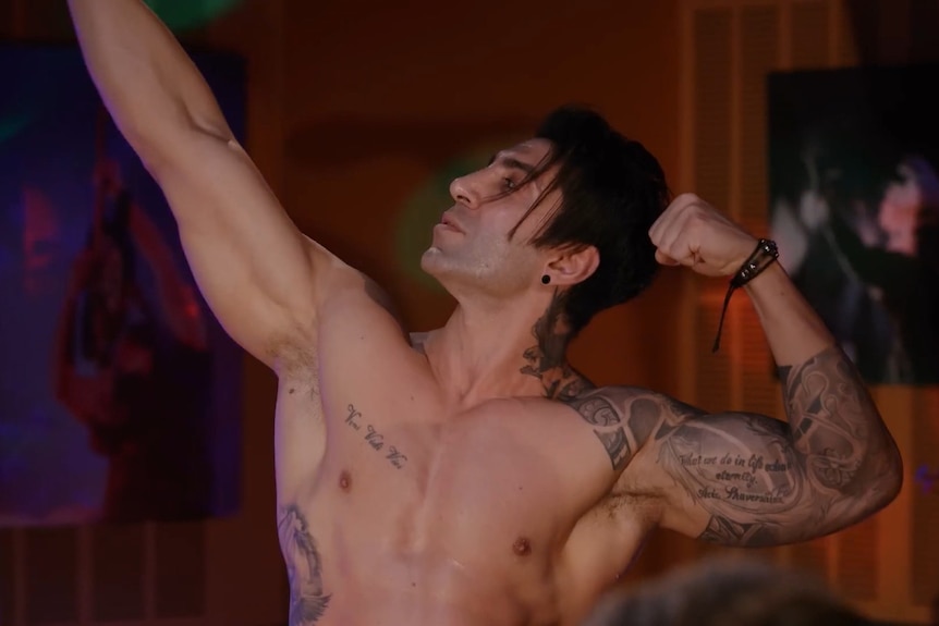 Said Shavershian, known as Chestbrah, strikes a pose.