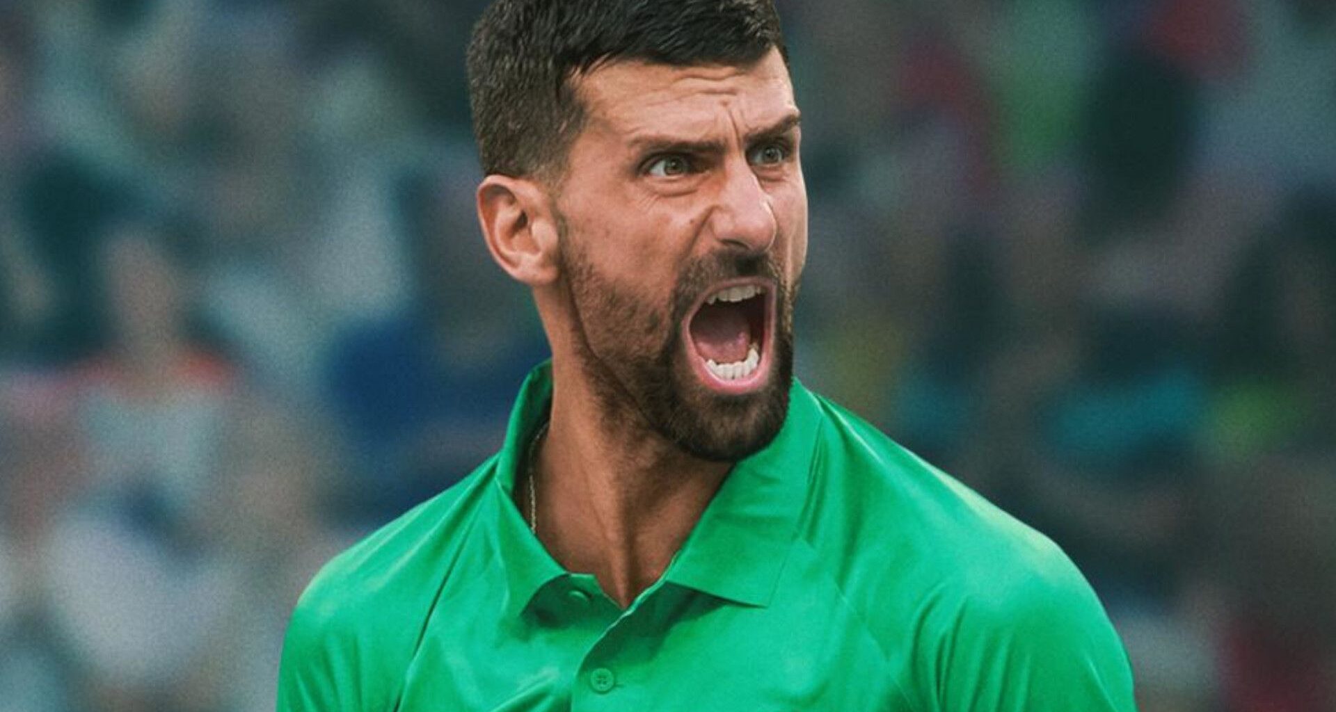 Novak Djokovic in promotional image for "Novak Djokovic: The Wolf in Winter"