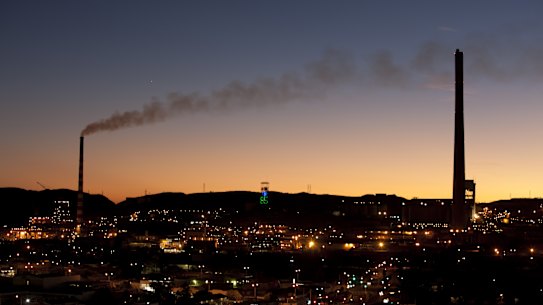 Glencore’s lead and copper smelters in Mount Isa.