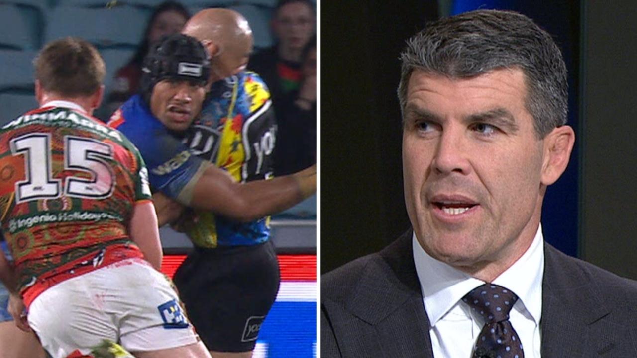 NRL 2026: Stephen Crichton runs into Ashley Klein, video, Bunker decision, Bulldogs