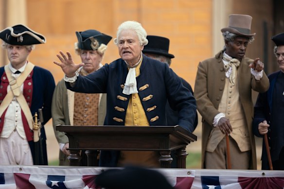 Rob Reiner in his last role as George Washington in Life, Larry and the Pursuit of Unhappiness.