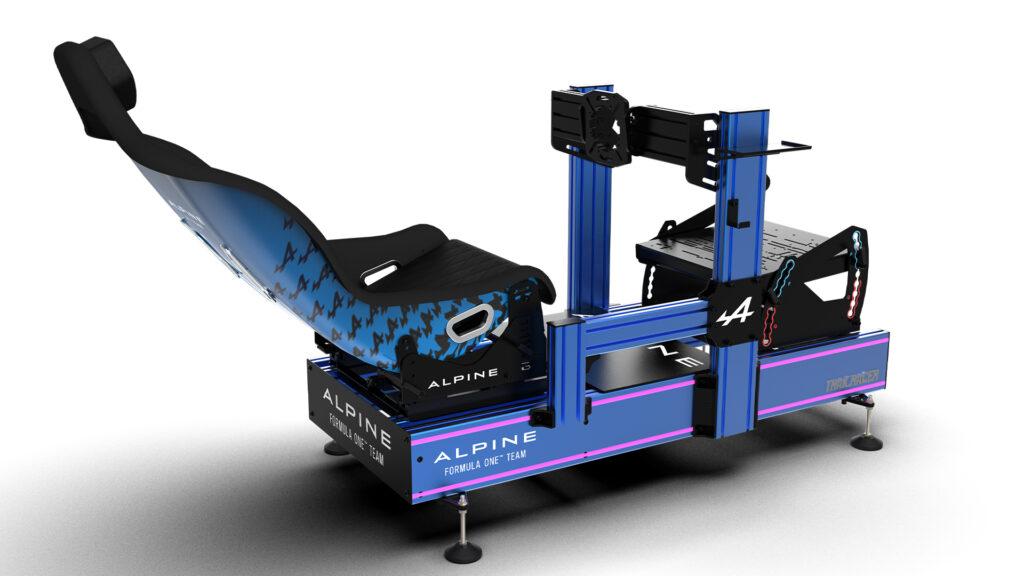 Alpine Formula 1 team, Trak Racer, cockpit, Alpine Racing 160FG Hybrid Formula and GT Cockpit.