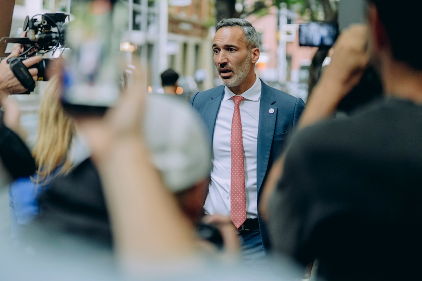 Alex Ryvchin at the royal commission into antisemitism in Sydney.