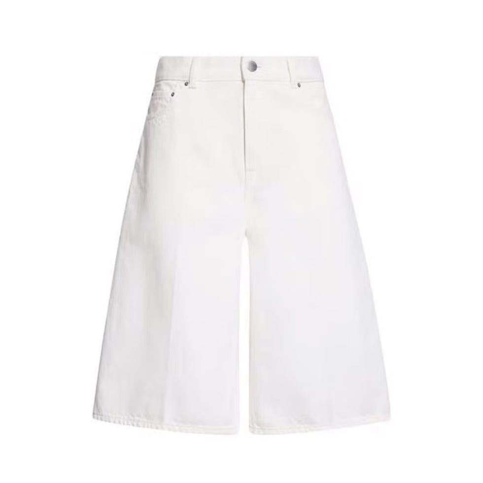 Organic Cotton Denim Bermuda Shorts