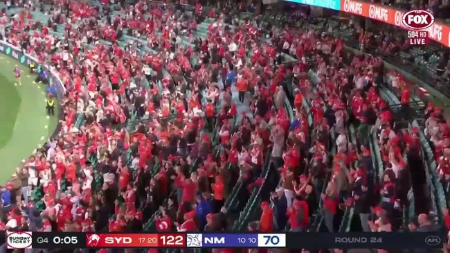 Swans emotional after win over Kangaroos
