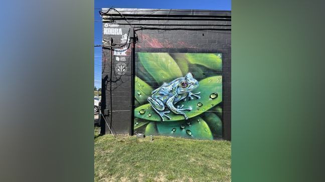 This weekend, about 30 artists are giving Cove Street in Portland a new look. (Courtesy of Jared Goulette)