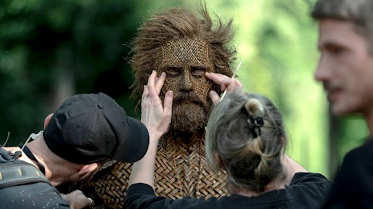Alexander Skarsgard as the Husband made of wicker. Wicker is the opening night film of MIFF 2026.