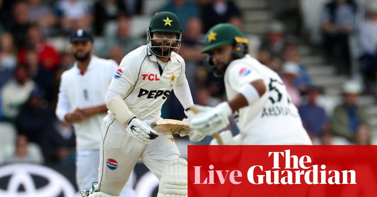 England v Pakistan: first men’s cricket Test, day one – live | Cricket