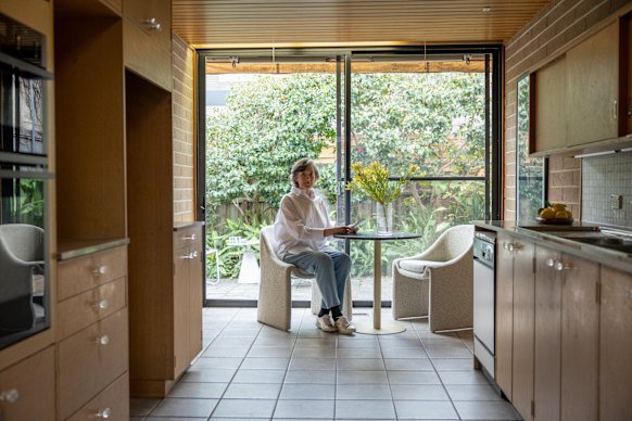 Esther Clerehan in the kitchen of her father’s most famous home, the award-winning Fenner House.