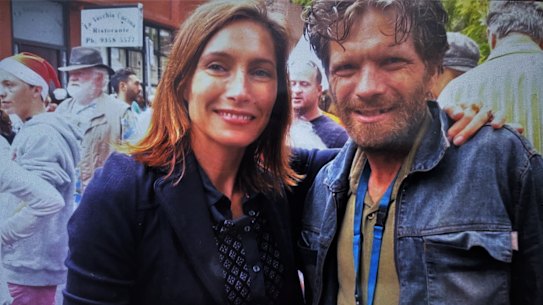 laudia Karvan with her brother Rupert at Wayside Chapel.