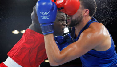 Idi Amin’s grandson Abdul Aziz disqualified after headbutting England boxer
