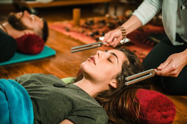 Tuning fork in sound therapy