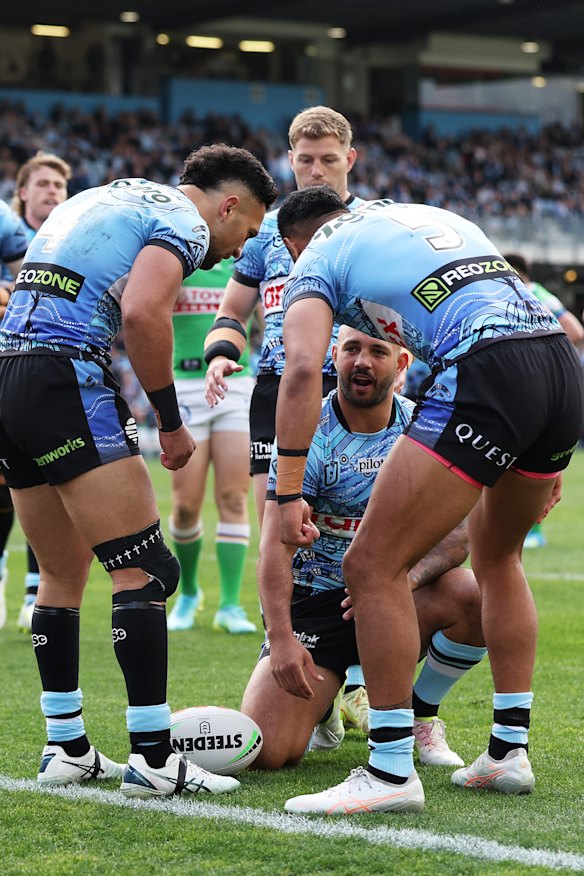 Trindall suffers a shoulder injury on Saturday.