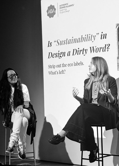 Anne-Maree Sargeant (on left) moderating a panel discussion for the Authentic Design Alliance.
