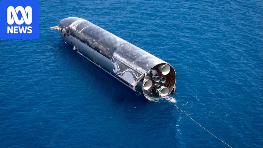 SpaceX rocket splashes down off Christmas Island, becomes 'talk of the town'