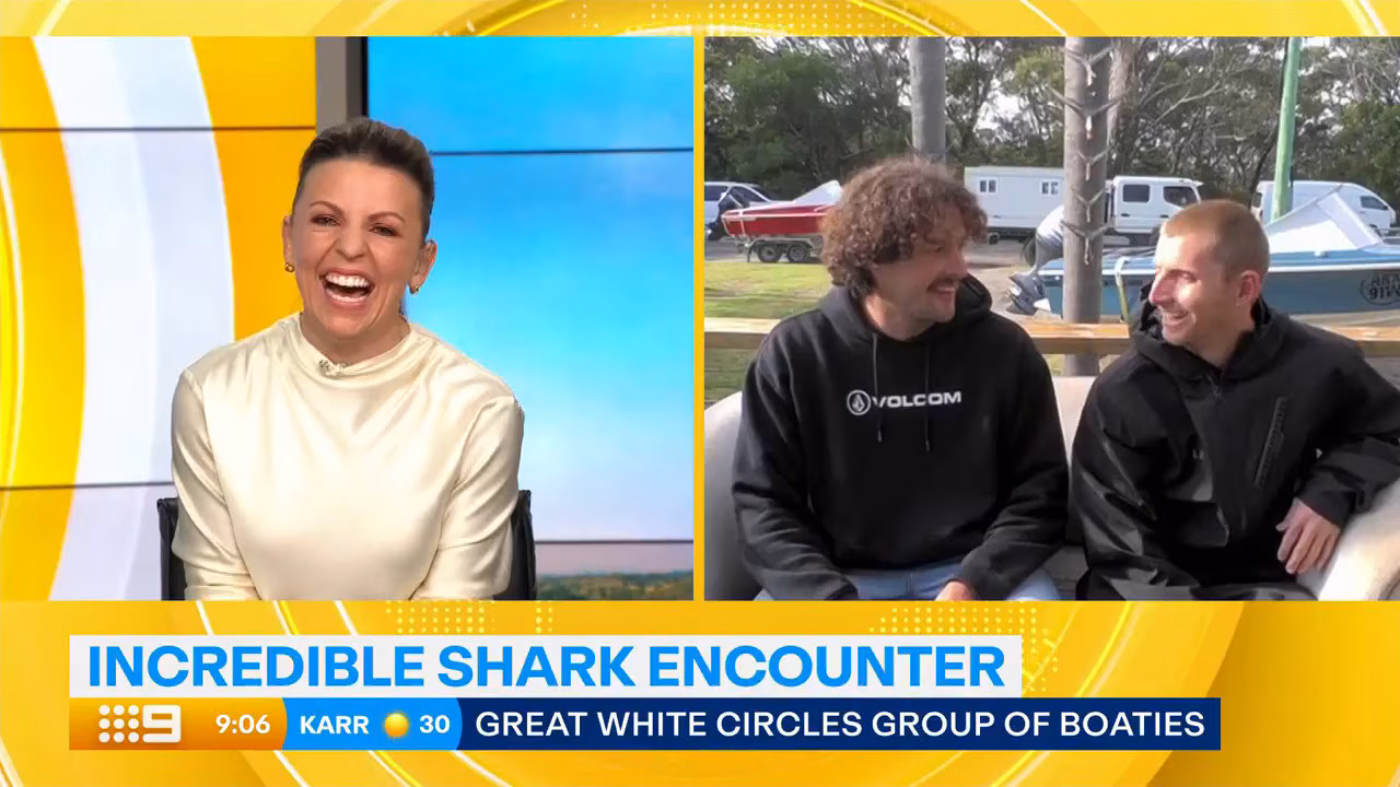 ‘Code brown’: Aussies’ hilarious interview after shark sighting