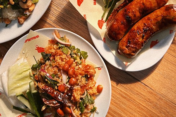 Thai dishes on the menu at Bar Spontana