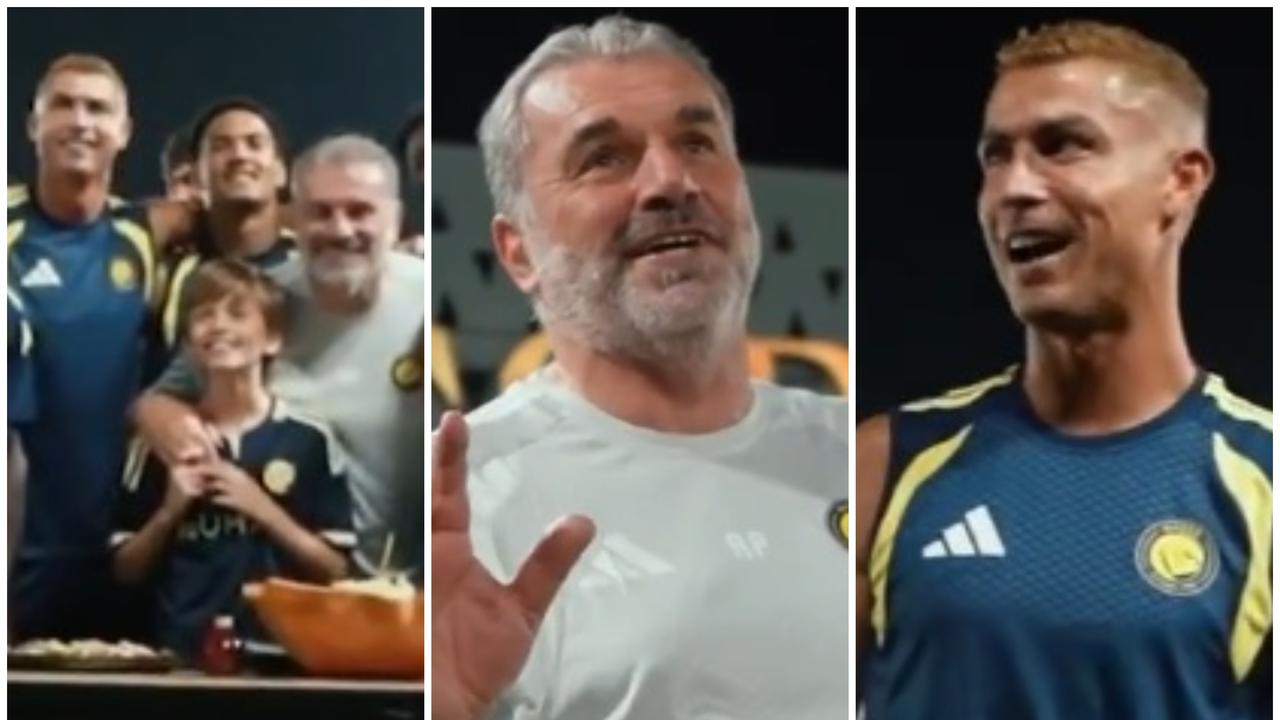 Football 2026: Ange Postecoglou celebrates 61st birthday with Al-Nassr, Cristiano Ronaldo joins in after being subbed off, video