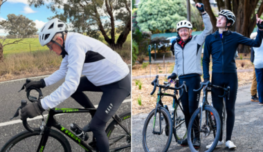 Charity cyclist Bob Montgomery dies a day after completing 5,300km ride across Australia