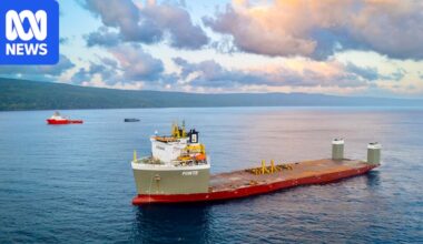 SpaceX rocket set to depart Christmas Island for Texas aboard specialist recovery vessel