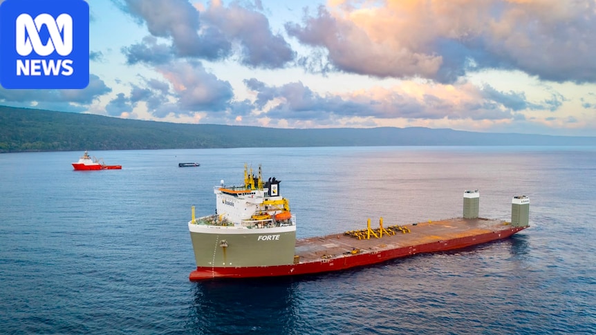 SpaceX rocket set to depart Christmas Island for Texas aboard specialist recovery vessel