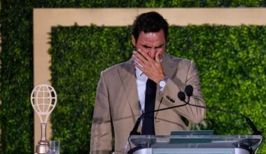 Emotional Federer ‘a mess’ as tennis legend awarded ‘greatest honour’ in moving scenes