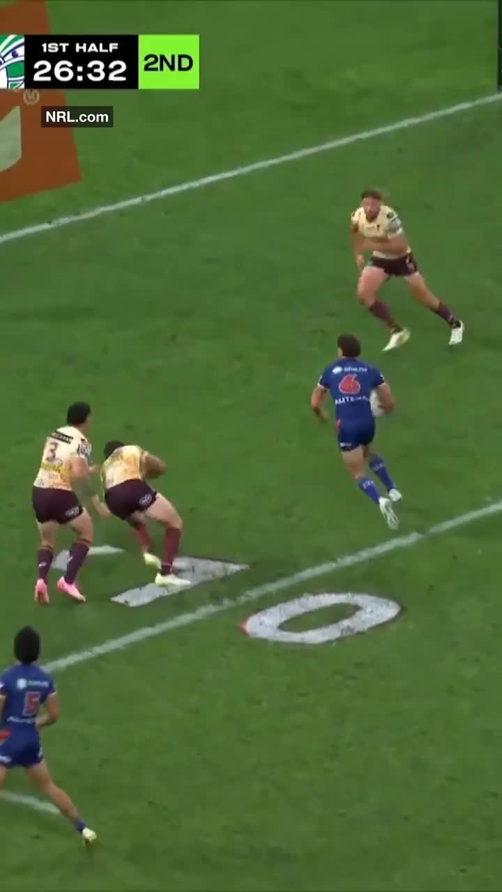 Harris-Tavita cuts through Broncos defence for try