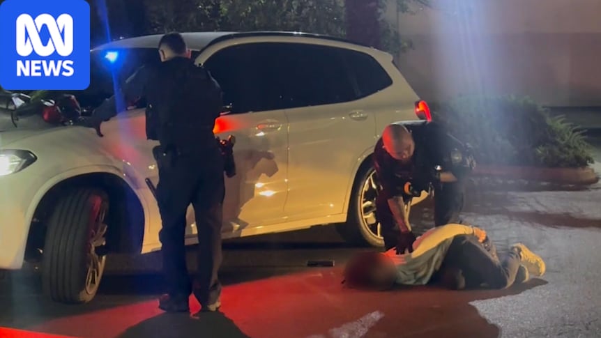 Teen boy caught hooning in Sydney car park with Glock pistol down his pants