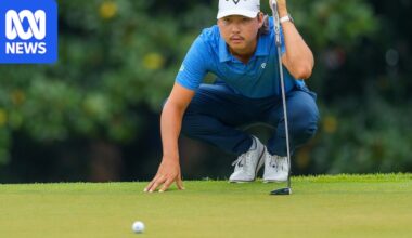 Australia's Min Woo Lee leads Tour Championship after shooting 8-under 62