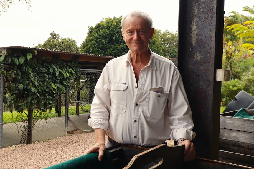 Profile photo of cocoa farmer Chris Jahnke on his farm.