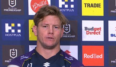 NRL 2026: Harry Grant confused by Bunker call on try, Melbourne Storm press conference, video, replay