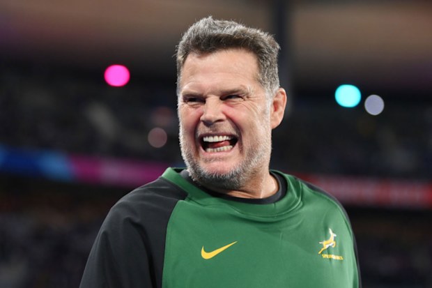 Rassie Erasmus at Stade de France.