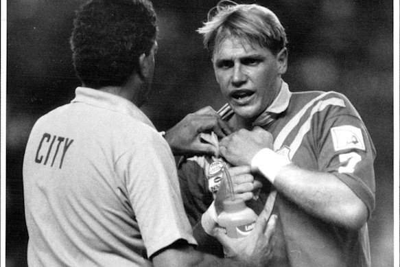 Brian Smith playing for City Origin in 1992.