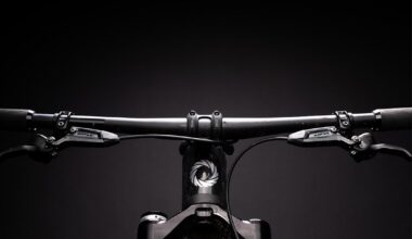 Close-up view of a mountain bike