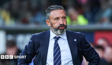 Derek McInnes looks dejected