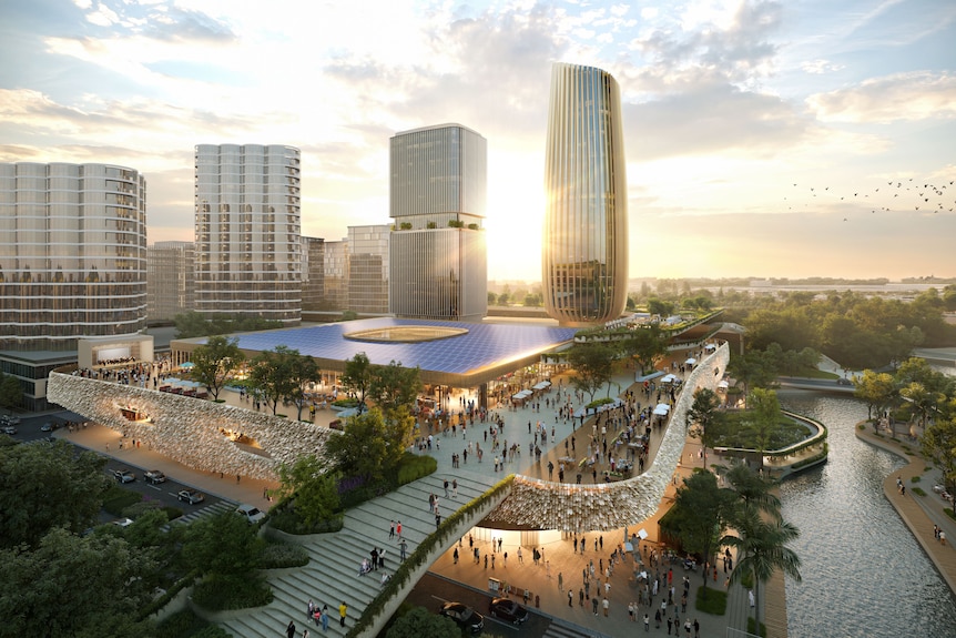 Render of new building in CBD.