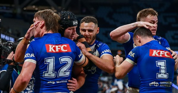 NRL 2026, Round 25, live blog, Knights, Sea Eagles, Rabbitohs, Warriors, Dragons, Bulldogs, match highlights, injuries, coaches media conferences