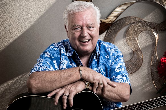 Musician Johnny Young at his home in Perth, Western Australia, in 2018.
